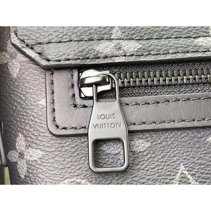 Louis Vuitton LV Unisex S-Cape Messenger Monogram Eclipse Coated Canvas Cowhide Leather