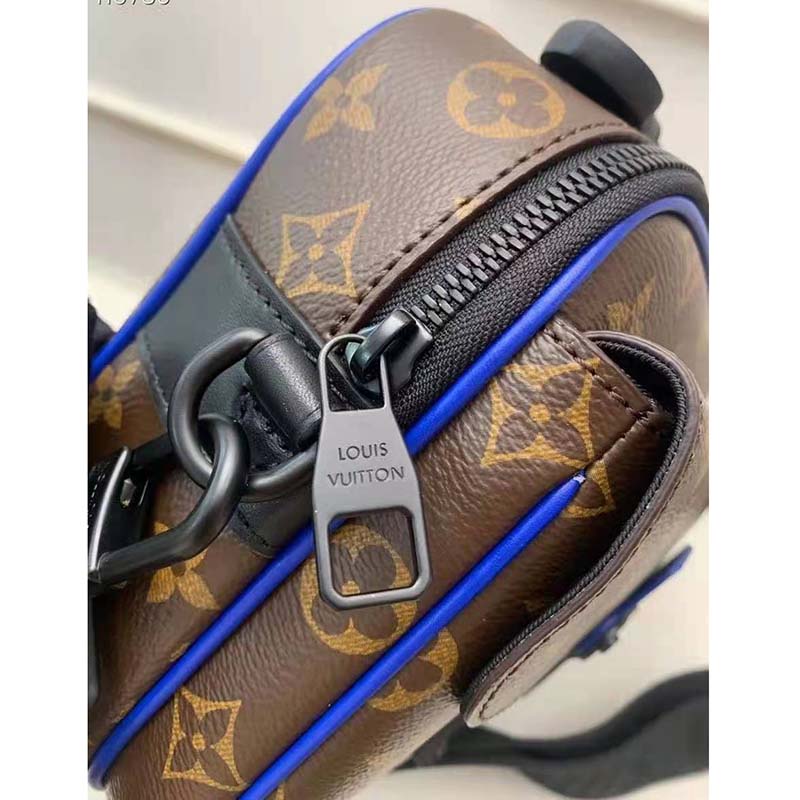 Louis Vuitton LV Unisex S Lock Messenger in Monogram Macassar Coated Canvas
