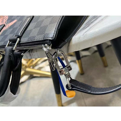 Louis Vuitton LV Unisex Sac Plat Cross Damier Graphite Coated Canvas