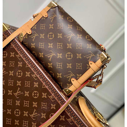 Louis Vuitton LV Unisex Side Trunk PM Handbag Monogram Coated Canvas
