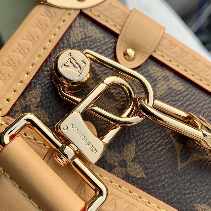 Louis Vuitton LV Unisex Side Trunk PM Handbag Monogram Coated Canvas
