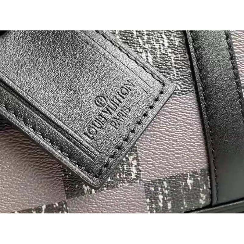 Louis Vuitton LV Unisex Sirius Briefcase Messenger Bag Graphite Cowhide Leather