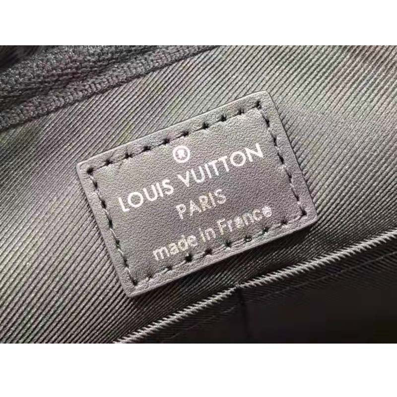 Louis Vuitton LV Unisex Sirius Messenger Bag Damier Infini Onyx Cowhide Leather