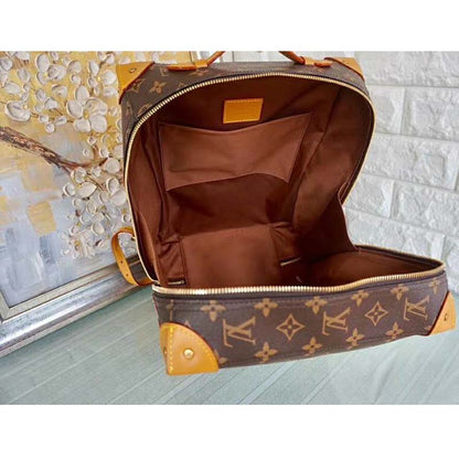 Louis Vuitton LV Unisex Soft Trunk Backpack MM Monogram Canvas