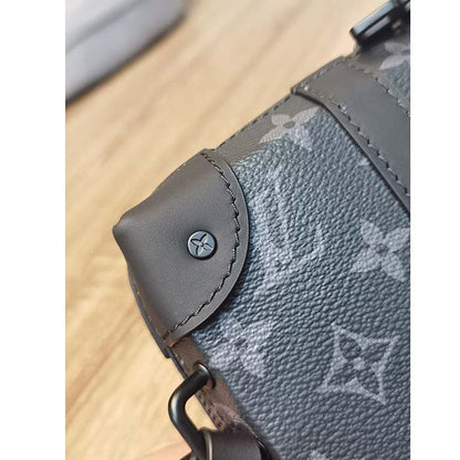 Louis Vuitton LV Unisex Soft Trunk Wearable Wallet Black Monogram Eclipse Coated Canvas