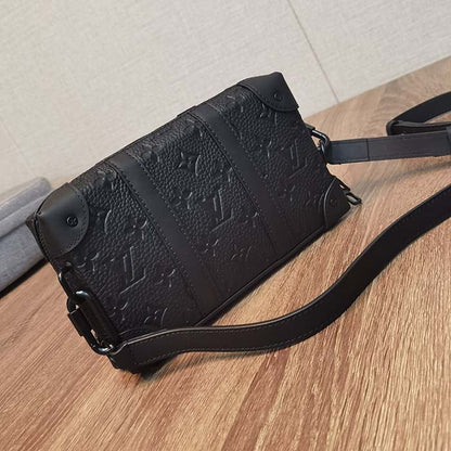 Louis Vuitton LV Unisex Soft Trunk Wearable Wallet Black Taurillon Monogram Leather