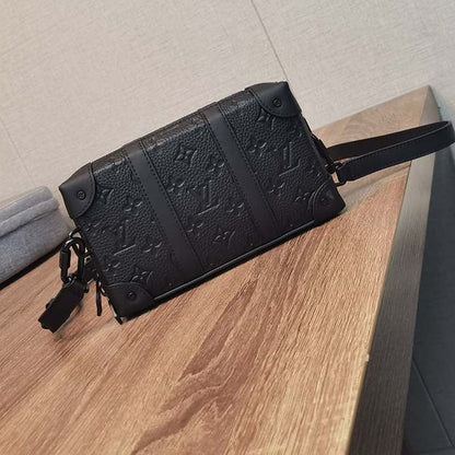 Louis Vuitton LV Unisex Soft Trunk Wearable Wallet Black Taurillon Monogram Leather
