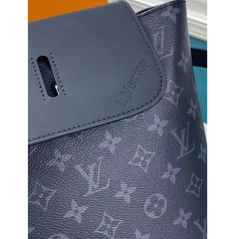 Louis Vuitton LV Unisex Steamer Backpack Black Monogram Eclipse Canvas