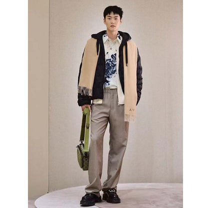 Louis Vuitton LV Unisex Trio Messenger Khaki Green Vermillion Red Monogram Canvas Cowhide Leather