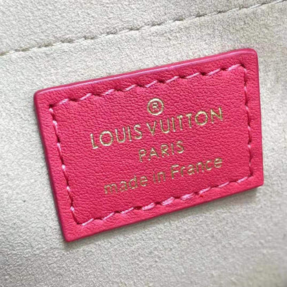 Louis Vuitton LV Women Troca PM Handbag Pink Damier Quilt Lambskin S-Lock Double Zip