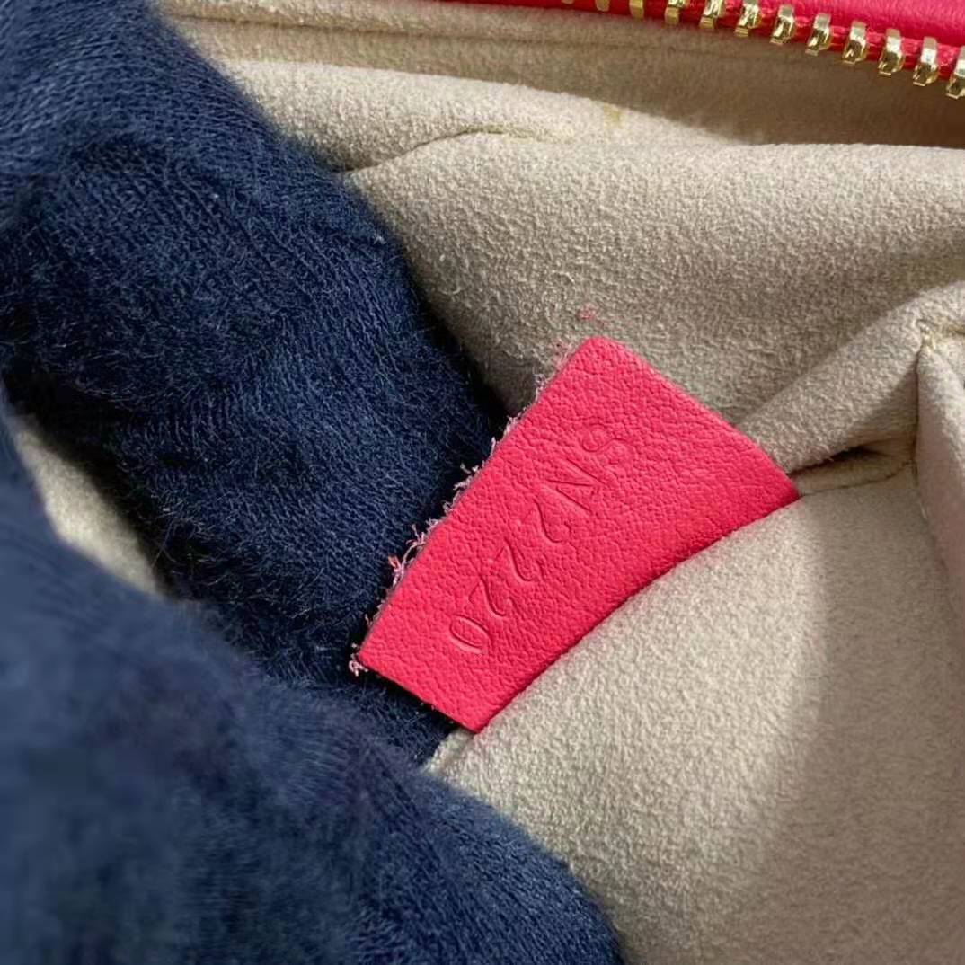 Louis Vuitton LV Women Troca PM Handbag Pink Damier Quilt Lambskin S-Lock Double Zip