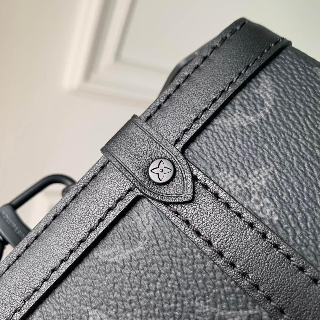 Louis Vuitton LV Unisex Vertical Trunk Wearable Wallet Monogram Eclipse Coated Canvas