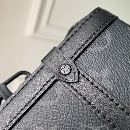 Louis Vuitton LV Unisex Vertical Trunk Wearable Wallet Monogram Eclipse Coated Canvas