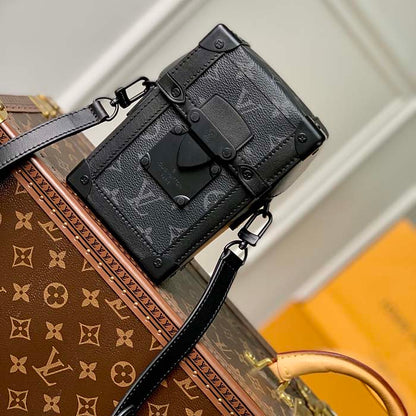 Louis Vuitton LV Unisex Vertical Trunk Wearable Wallet Monogram Eclipse Coated Canvas