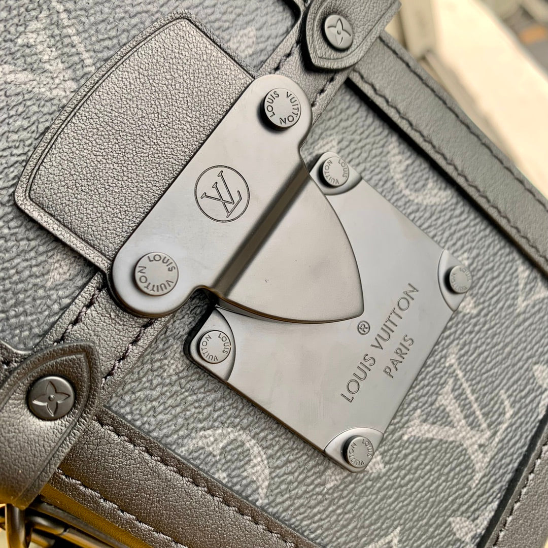 Louis Vuitton LV Unisex Vertical Trunk Wearable Wallet Monogram Eclipse Coated Canvas