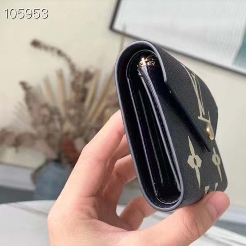 Louis Vuitton LV Unisex Victorine Wallet Black Monogram Empreinte Embossed Supple Grained Cowhide