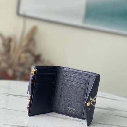Louis Vuitton LV Unisex Victorine Wallet Black Monogram Empreinte Embossed Supple Grained Cowhide