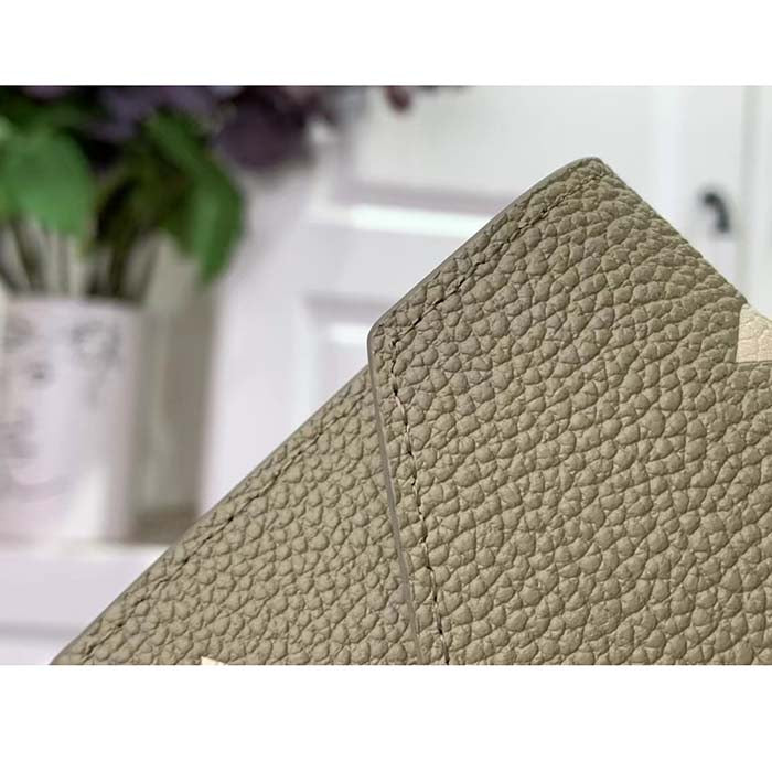 Louis Vuitton LV Unisex Victorine Wallet Cream Monogram Empreinte Embossed Supple Grained Cowhide Leather