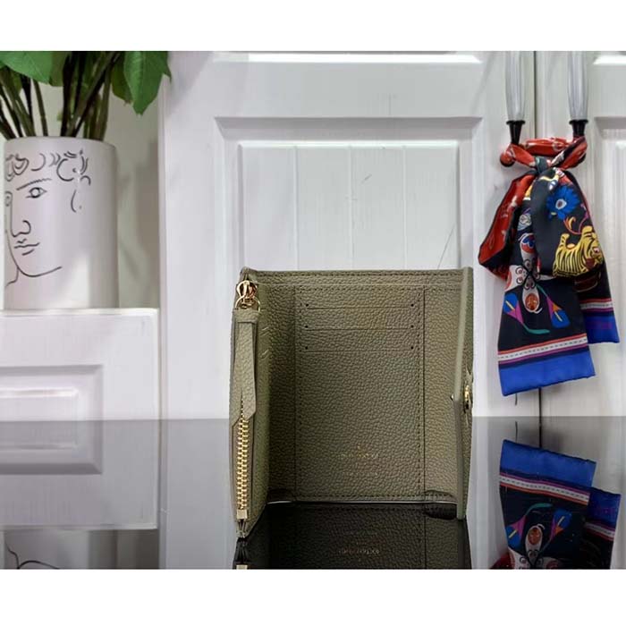 Louis Vuitton LV Unisex Victorine Wallet Cream Monogram Empreinte Embossed Supple Grained Cowhide Leather