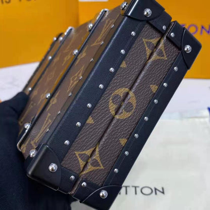 Louis Vuitton LV Unisex Wallet Trunk Monogram Coated Canvas Cowhide Leather