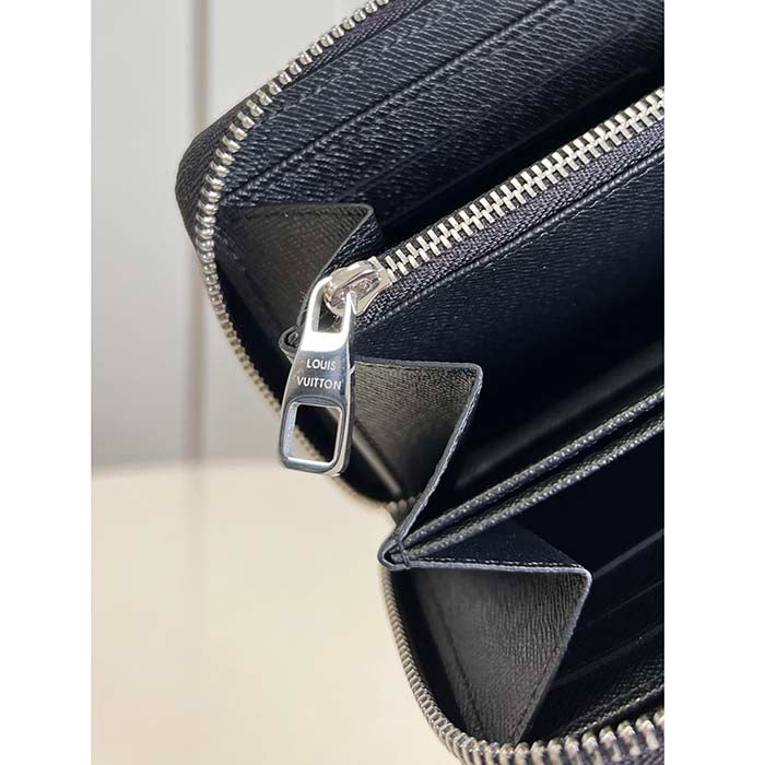 Louis Vuitton LV Unisex Zippy Organizer Monogram Eclipse Coated Canvas Cowhide Leather