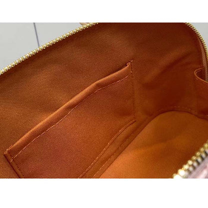 Louis Vuitton LV Women Alma BB Handbag Beige Ocher Monopaname Coated Canvas Cowhide Leather