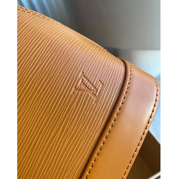 Louis Vuitton LV Women Alma BB Handbag Honey Gold Epi Grained Cowhide Leather