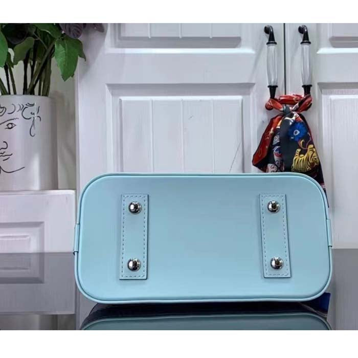 Louis Vuitton LV Women Alma BB Handbag Lagoon Turquoise Epi Grained Cowhide Leather