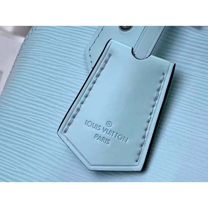 Louis Vuitton LV Women Alma BB Handbag Lagoon Turquoise Epi Grained Cowhide Leather