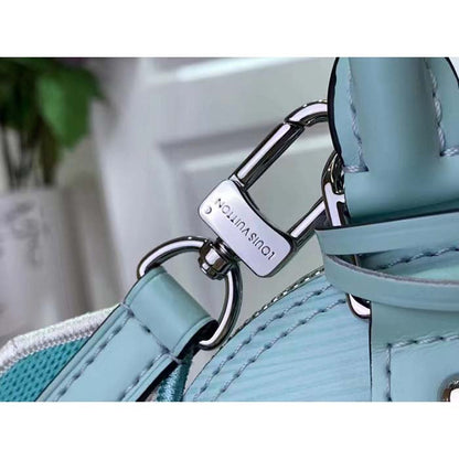 Louis Vuitton LV Women Alma BB Handbag Lagoon Turquoise Epi Grained Cowhide Leather
