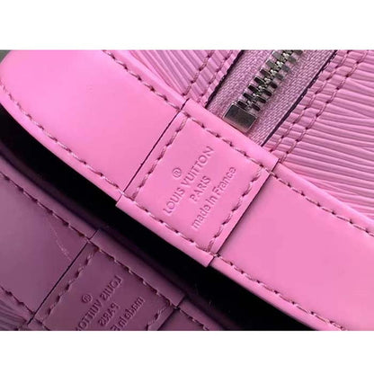 Louis Vuitton LV Women Alma BB Handbag Lilas Provence Lilac Epi Grained Cowhide Leather