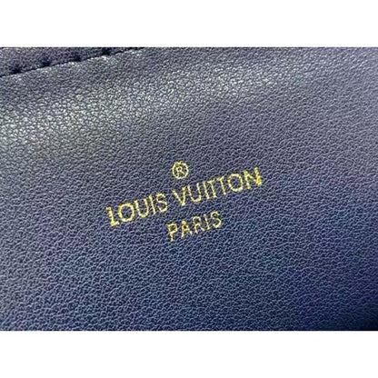 Louis Vuitton LV Women Alma BB Handbag Navy Blue Lamb Leather Cowhide
