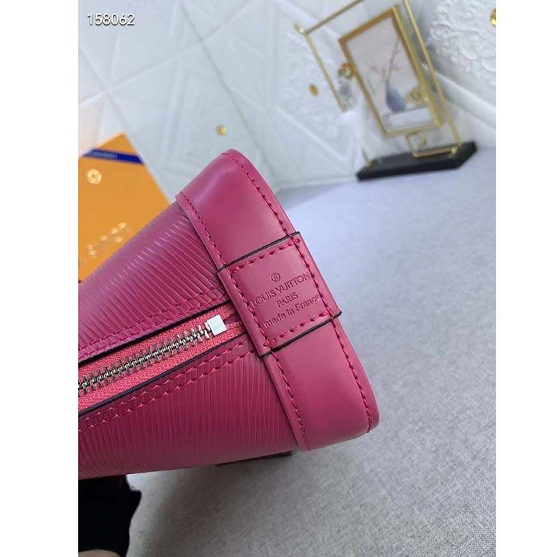 Louis Vuitton LV Women Alma BB Handbag Pink Epi Grained Cowhide Leather