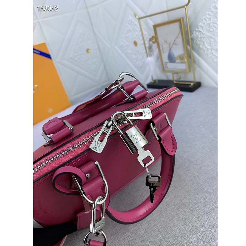 Louis Vuitton LV Women Alma BB Handbag Pink Epi Grained Cowhide Leather