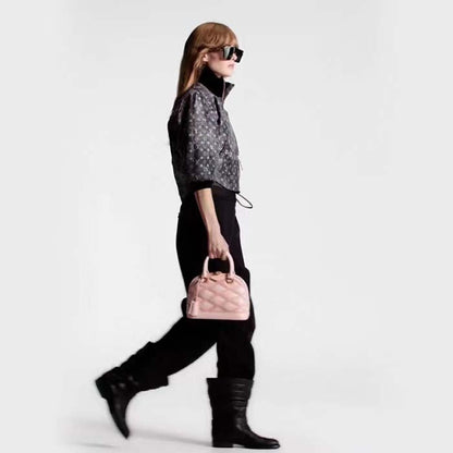 Louis Vuitton LV Women Alma BB Handbag Rosabella Pink Lamb Cowhide Leather