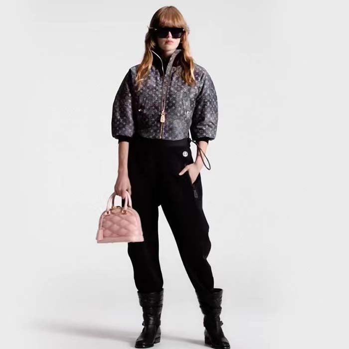 Louis Vuitton LV Women Alma BB Handbag Rosabella Pink Lamb Cowhide Leather