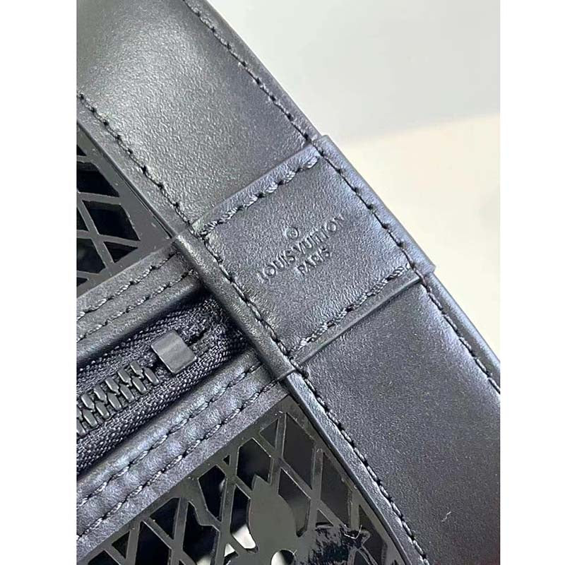 Louis Vuitton LV Women Alma PM Handbag Black Patent Calfskin Cowhide Leather
