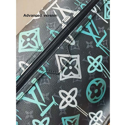 Louis Vuitton LV Women Archy Messenger MM Bag Graffiti Green Monogram Coated Canvas