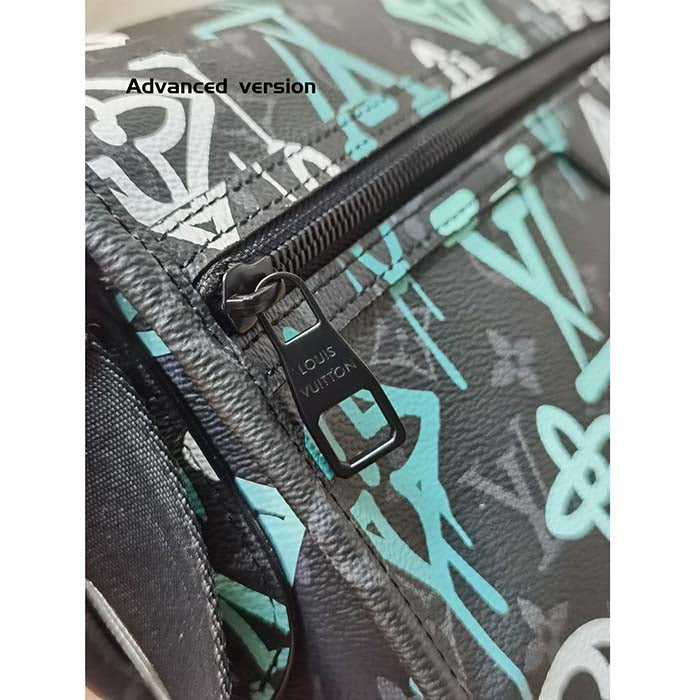 Louis Vuitton LV Women Archy Messenger MM Bag Graffiti Green Monogram Coated Canvas