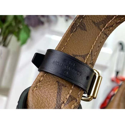 Louis Vuitton LV Women Atlantis BB Monogram Reverse Coated Canvas Cowhide Leather