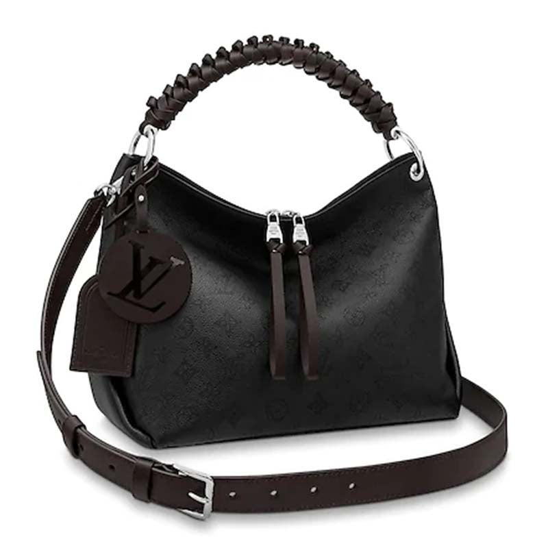 Louis Vuitton LV Women Beaubourg Hobo MM Mahina Calf Leather