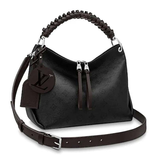 Louis Vuitton LV Women Beaubourg Hobo MM Mahina Calf Leather