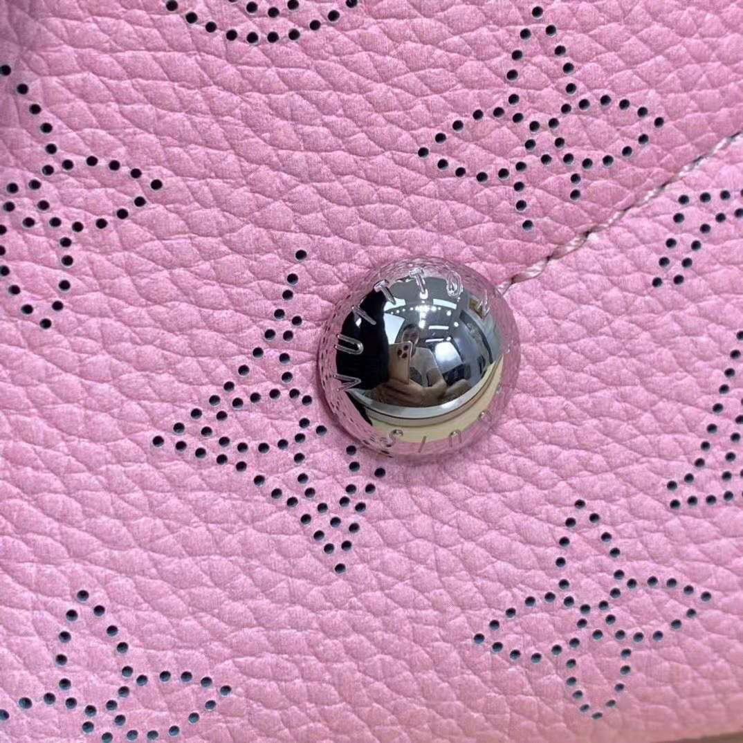 Louis Vuitton LV Women Bella Bucket Bag Gradient Pink Mahina Perforated Calf Leather