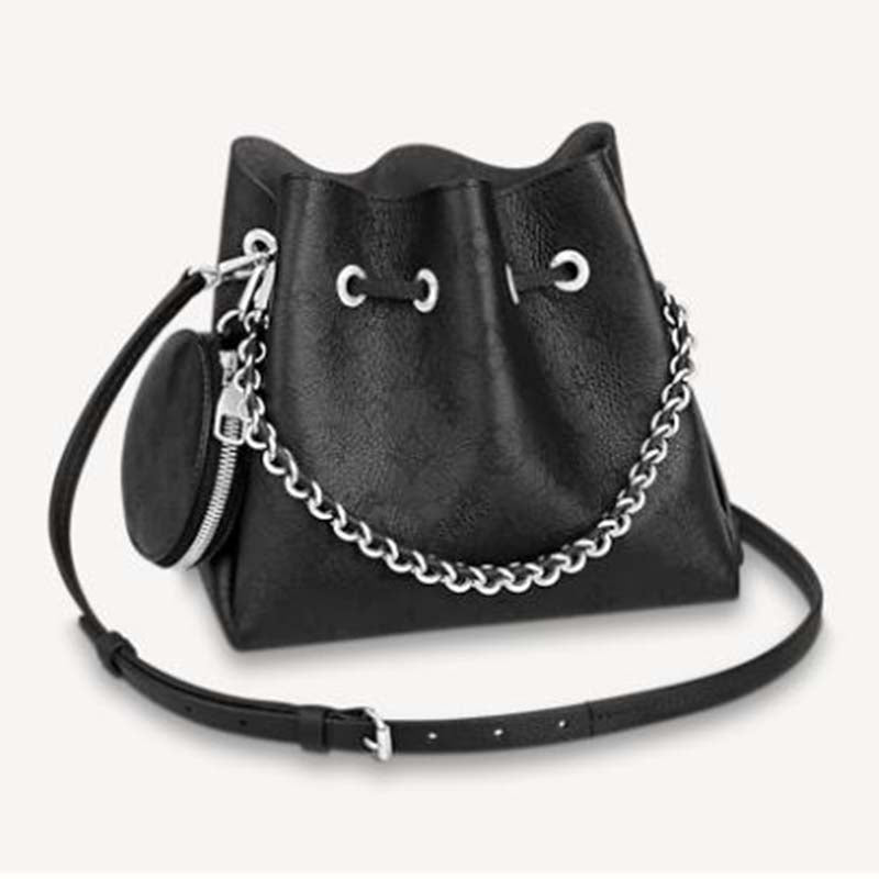 Louis Vuitton LV Women Bella Bucket Bag in Mahina Calf Leather Monogram