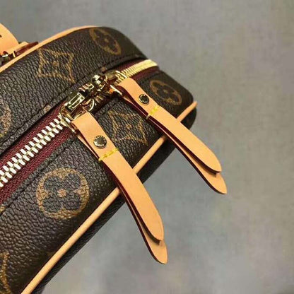 Louis Vuitton LV Women Boite Chapeau Souple MM in Monogram Coated Canvas-Brown