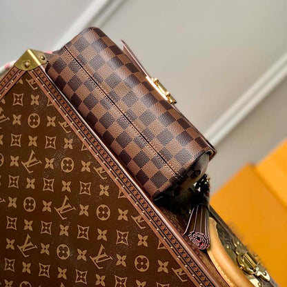 Louis Vuitton LV Women Braided Croisette Brown Damier Ebene Coated Canvas