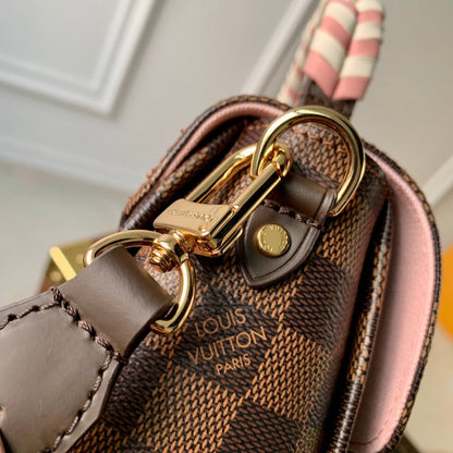 Louis Vuitton LV Women Braided Croisette Brown Damier Ebene Coated Canvas