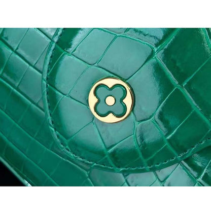 Louis Vuitton LV Women Capucines BB Handbag Green Crocodilien Brillant Savoir Faire