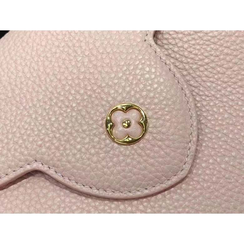 Louis Vuitton LV Women Capucines BB Handbag Rose Jasmin Taurillon Leather
