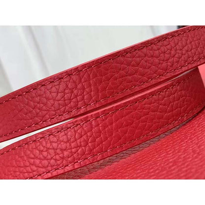 Louis Vuitton LV Women Capucines BB Handbag Rose Pink Taurillon Leather
